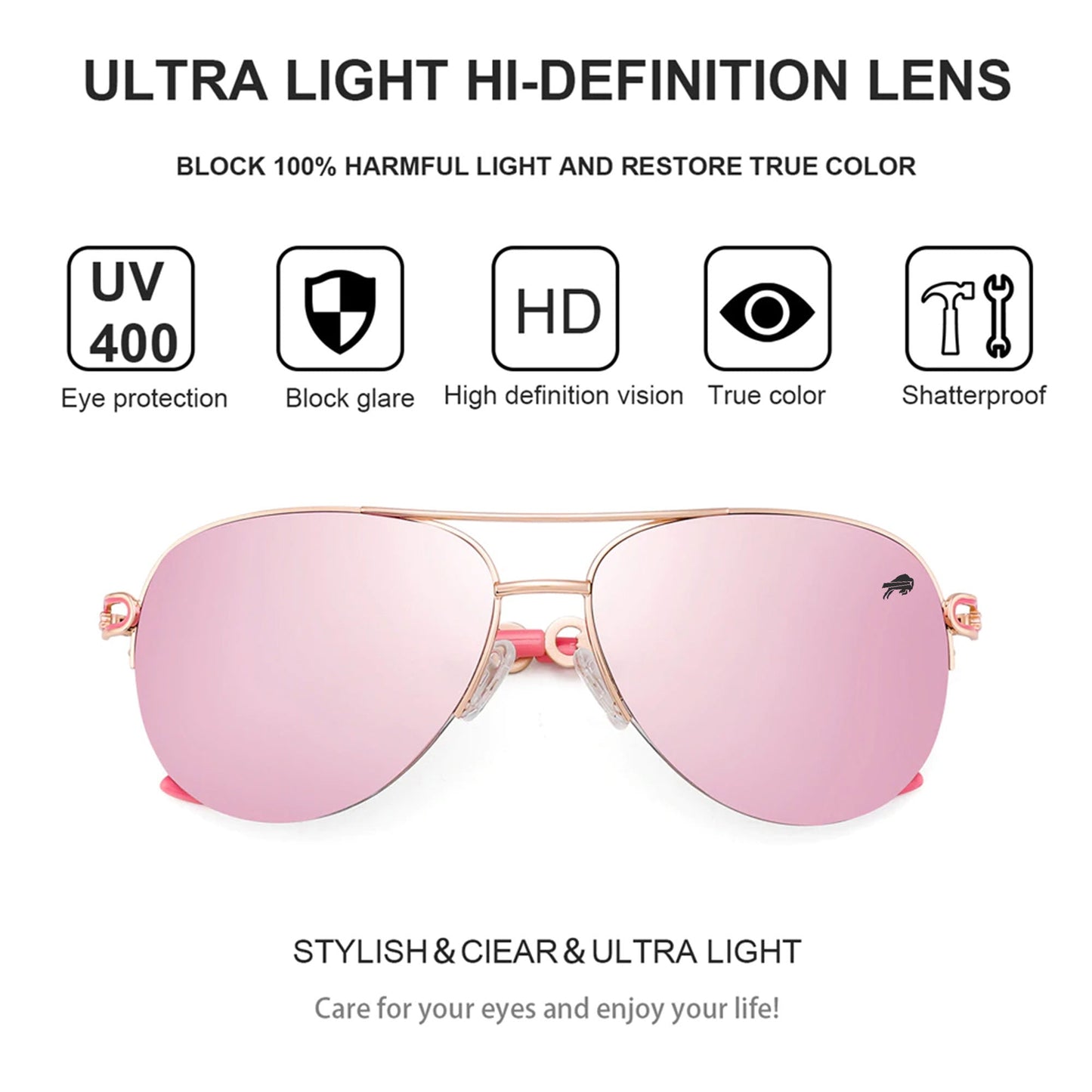 BUBI Lunettes de Soleil Polarisées pour Femme Ver 10 NF