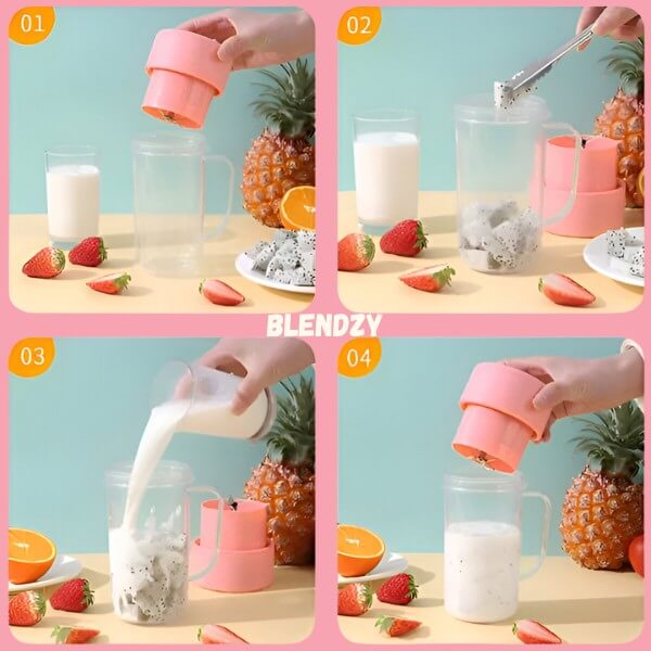 Mixeur Portable USB – Smoothies Frais en Quelques Secondes