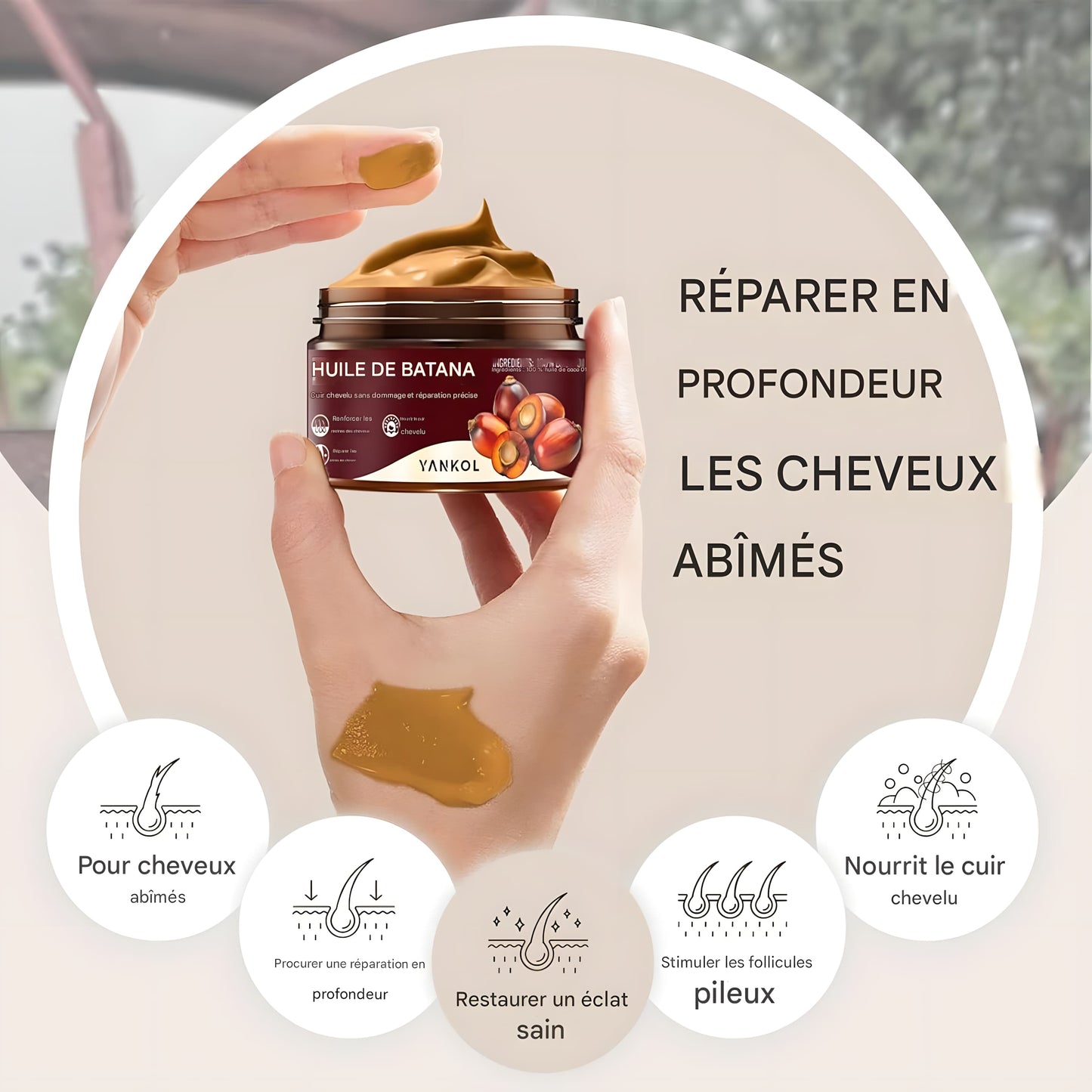 Crème de Batana pour Cheveux – Nutrition Intense, Réparation & Croissance