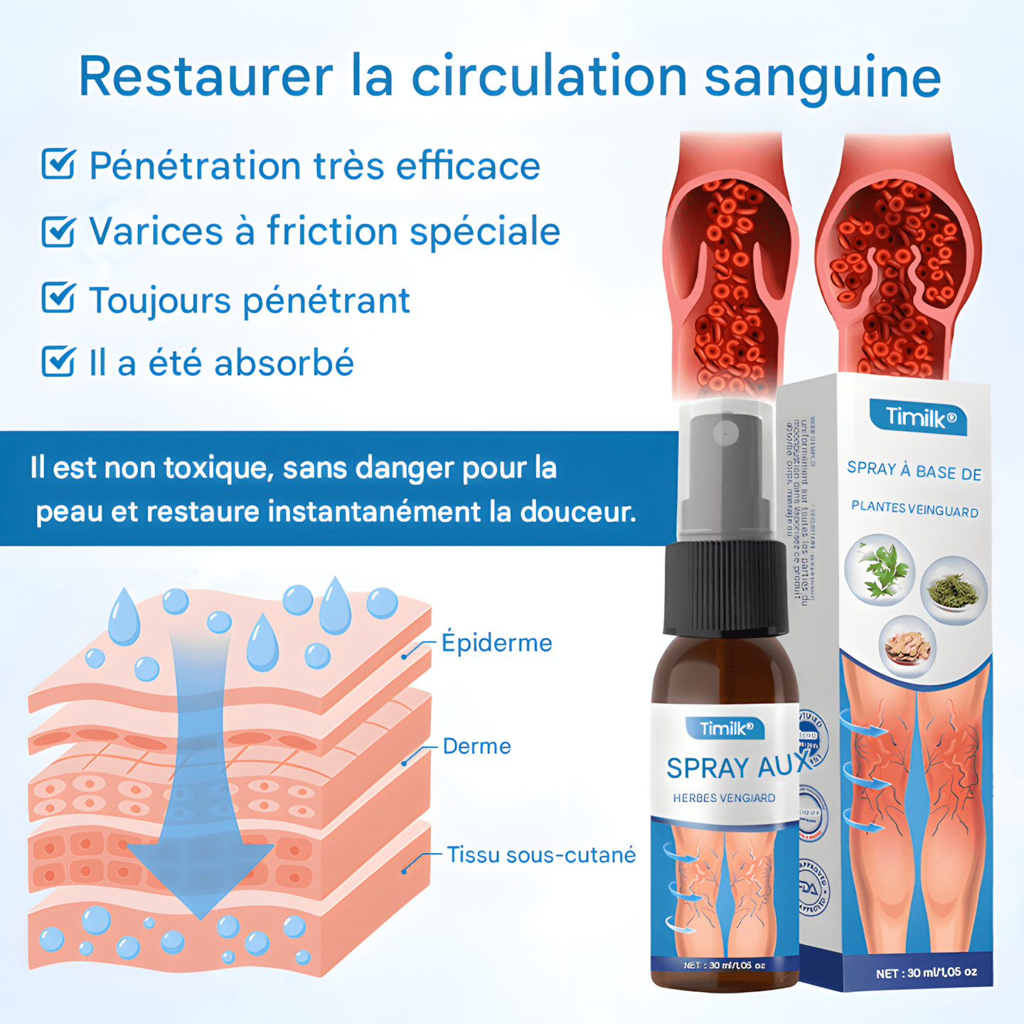 "SPRAY NATUREL ANTI-VARICES – RÉSULTATS VISIBLES DÈS 7 JOURS !"