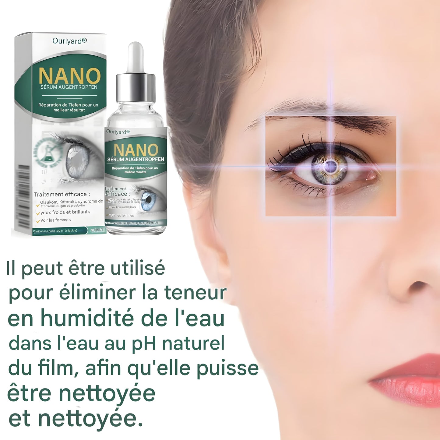 SÉRUM GOUTTES POUR LES YEUX OURLYARD – SOULAGEMENT NATUREL ET HYDRATANT INSTANTANÉ