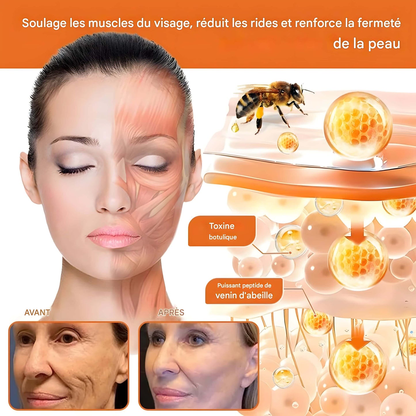 STICK RAFFERMISSANT AU VENIN D'ABEILLE ET COLLAGÈNE – ANTI-ÂGE HYDRATANT NATUREL