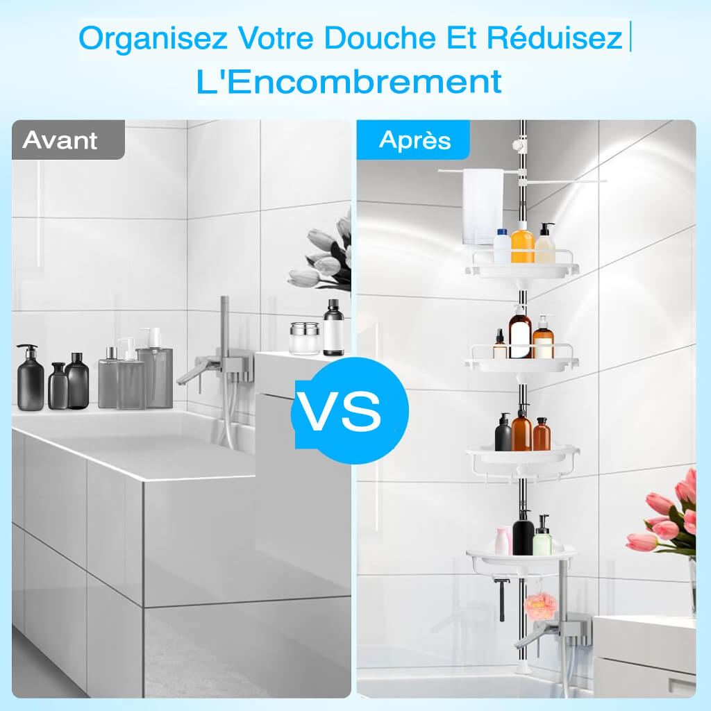 Storix™ - Étagère de Douche Réglable et Anticorrosion