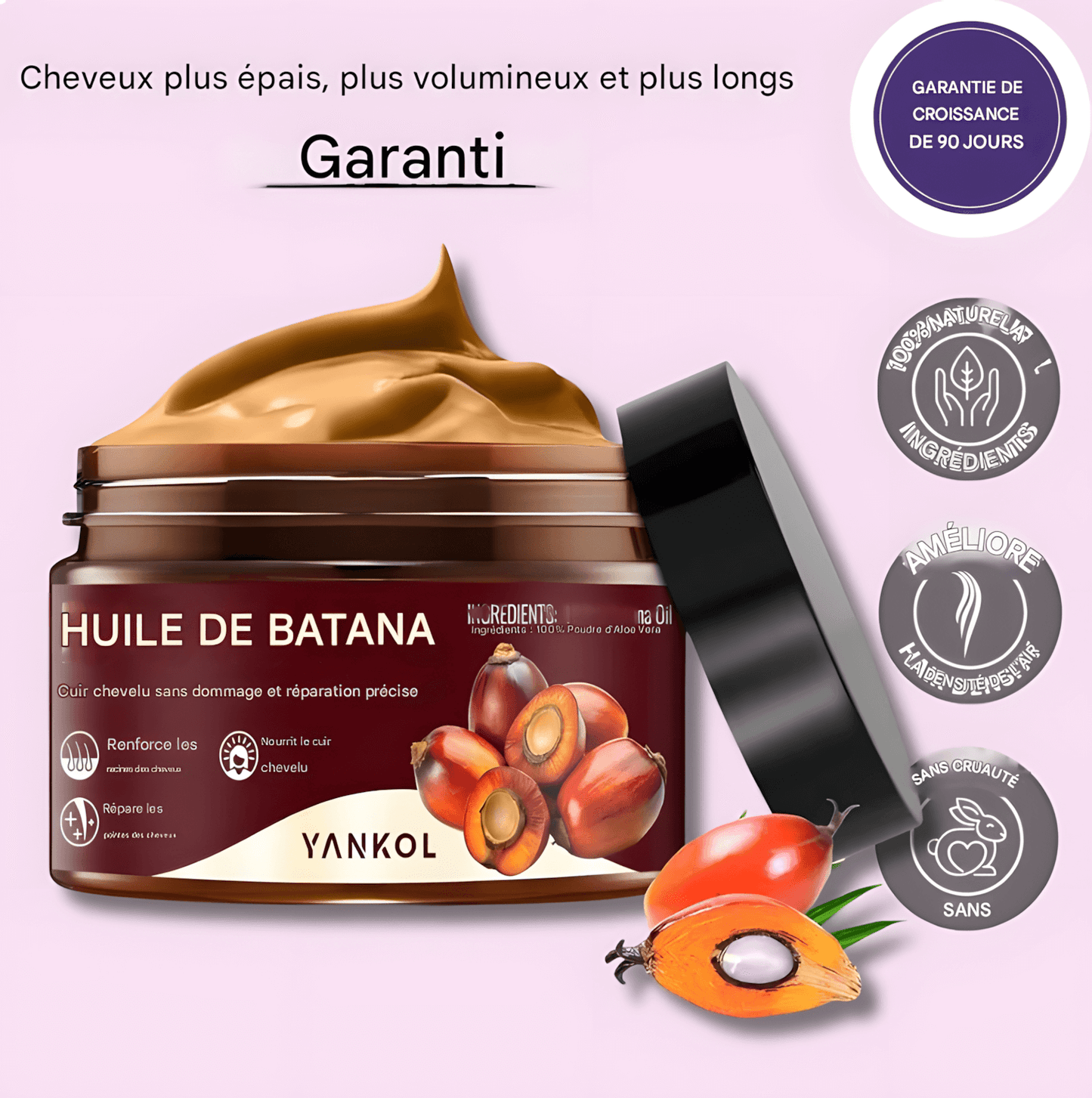 Crème de Batana pour Cheveux – Nutrition Intense, Réparation & Croissance