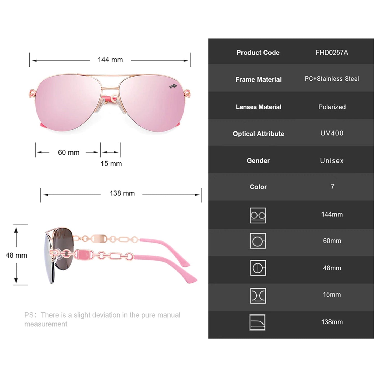BUBI Lunettes de Soleil Polarisées pour Femme Ver 10 NF