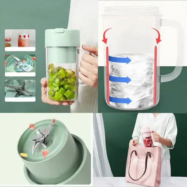 Mixeur Portable USB – Smoothies Frais en Quelques Secondes