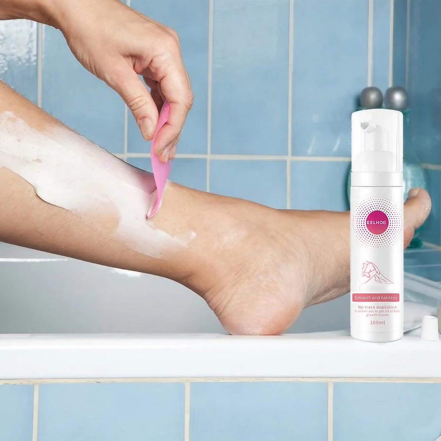 MOUSSE D'ÉPILATION DOUCE À LA CIRE D'ABEILLE - PEAU LISSE ET HYDRATÉE