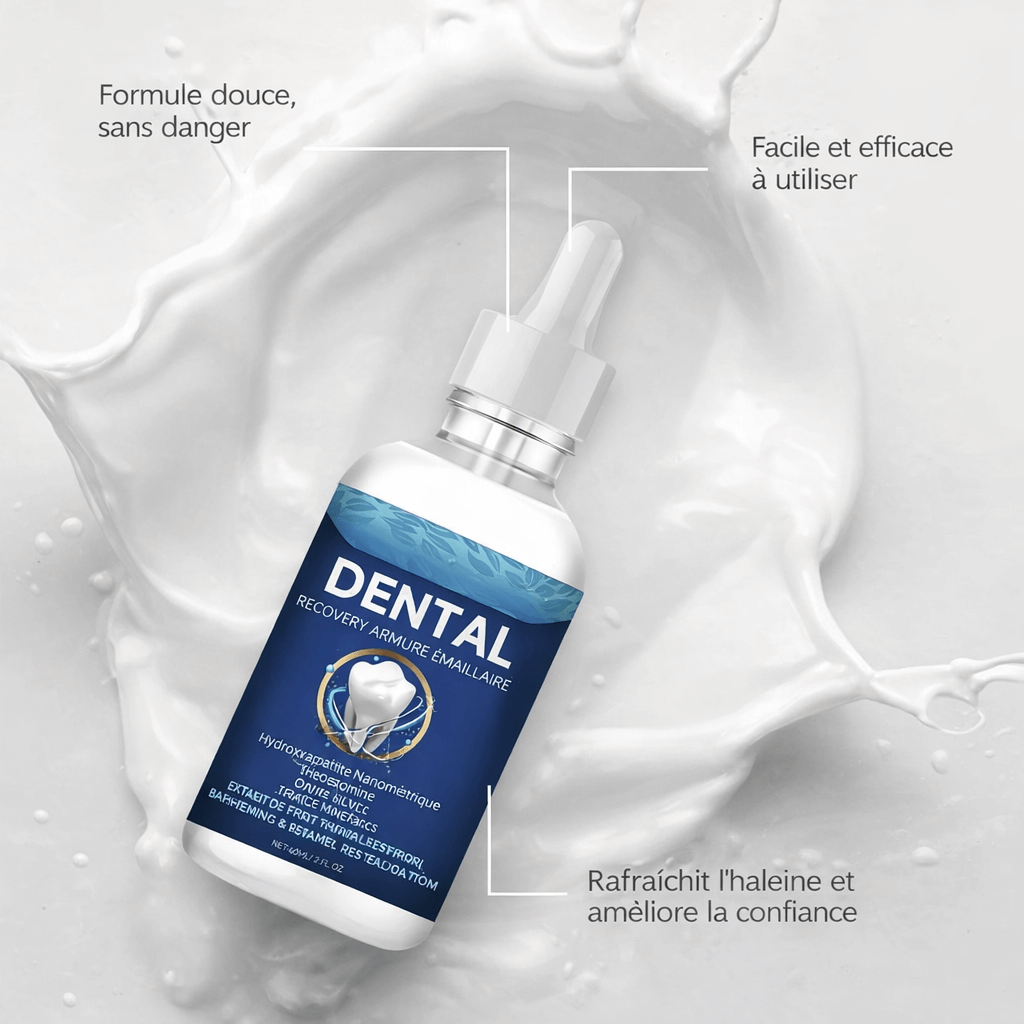 🦷  DENTAL – ARMURE AVANCÉE DE RÉCUPÉRATION D’ÉMAIL  NANO HYDROXYAPATITE