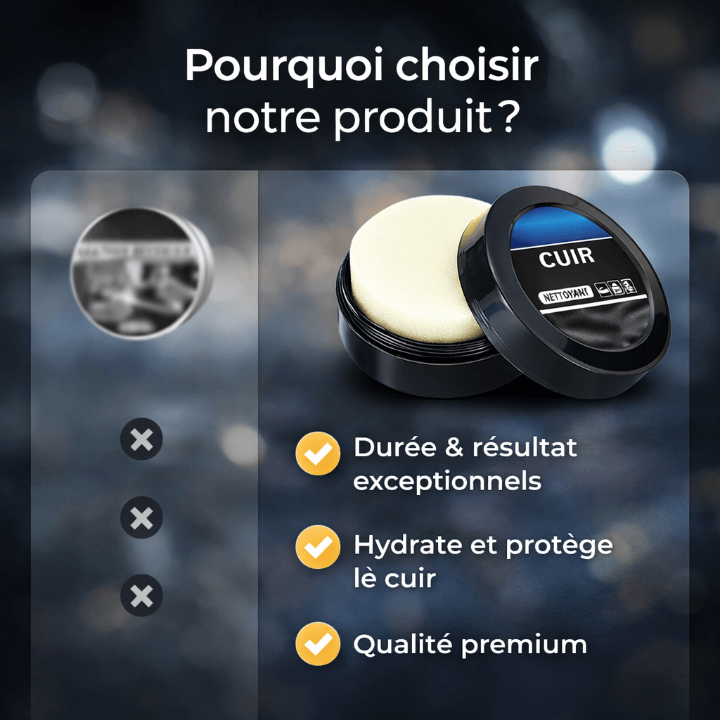 SOIN COMPLET DU CUIR 4-EN-1 POUR UN RÉSULTAT COMME NEUF