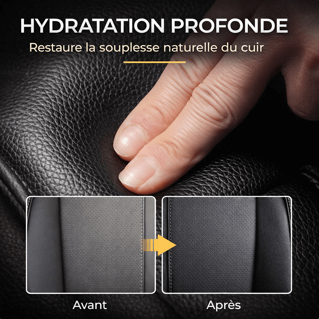 SOIN COMPLET DU CUIR 4-EN-1 POUR UN RÉSULTAT COMME NEUF