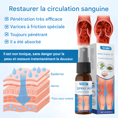 "SPRAY NATUREL ANTI-VARICES – RÉSULTATS VISIBLES DÈS 7 JOURS !"