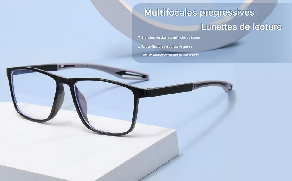 LUNETTES DE LECTURE PROGRESSIVES EN TITANE – LÉGÈRES ET DURABLES