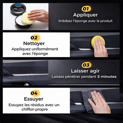 SOIN COMPLET DU CUIR 4-EN-1 POUR UN RÉSULTAT COMME NEUF