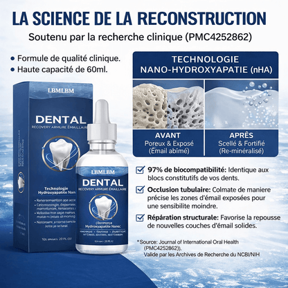 🦷  DENTAL – ARMURE AVANCÉE DE RÉCUPÉRATION D’ÉMAIL  NANO HYDROXYAPATITE
